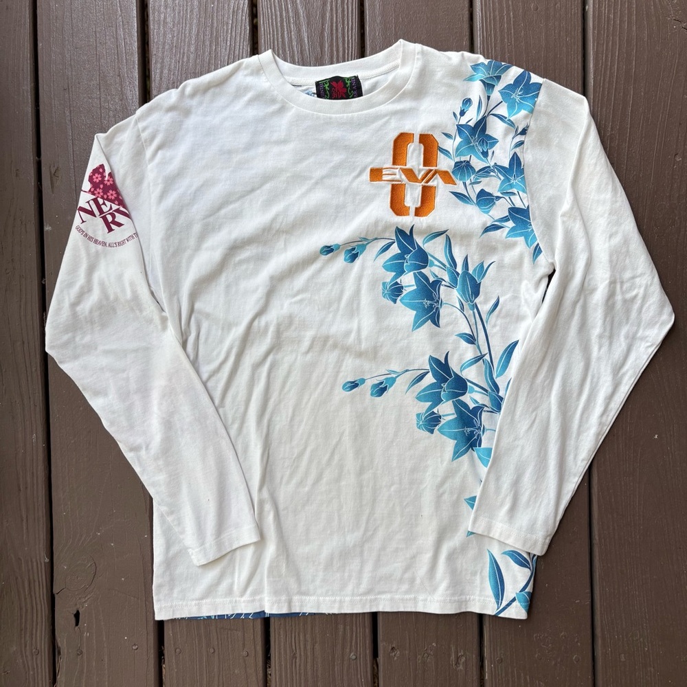 Nishiki EVANGELION Rei Ayanami T-Shirt Cotton JP XL (US L) Long Sleeve